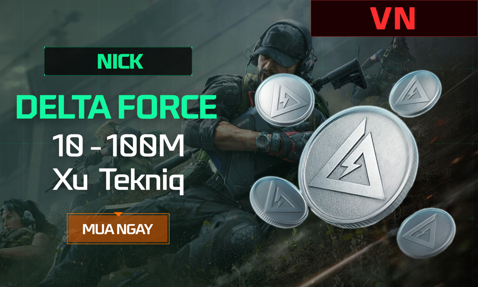 Nick Delta Force 10-100m Xu Tekniq