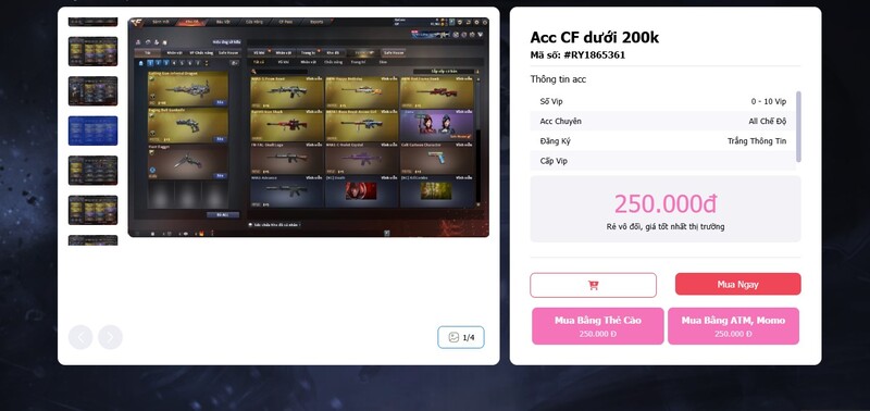 Lý do Shop Tiền Zombie là địa chỉ mua Acc CF uy tín hàng đầu
