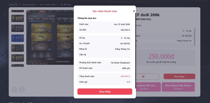 Quy trình mua hàng nhanh chóng tại Shoptienzombie.net