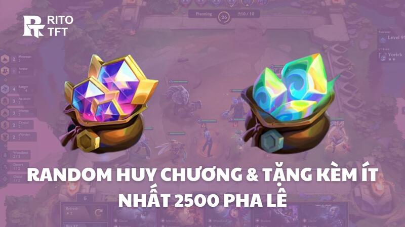 Acc Random Huy Chương & Tặng Kèm Ít Nhất 2500 Pha Lê