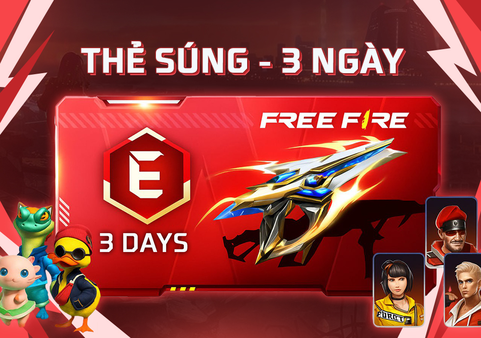 Thẻ Súng nâng cấp 3 Ngày