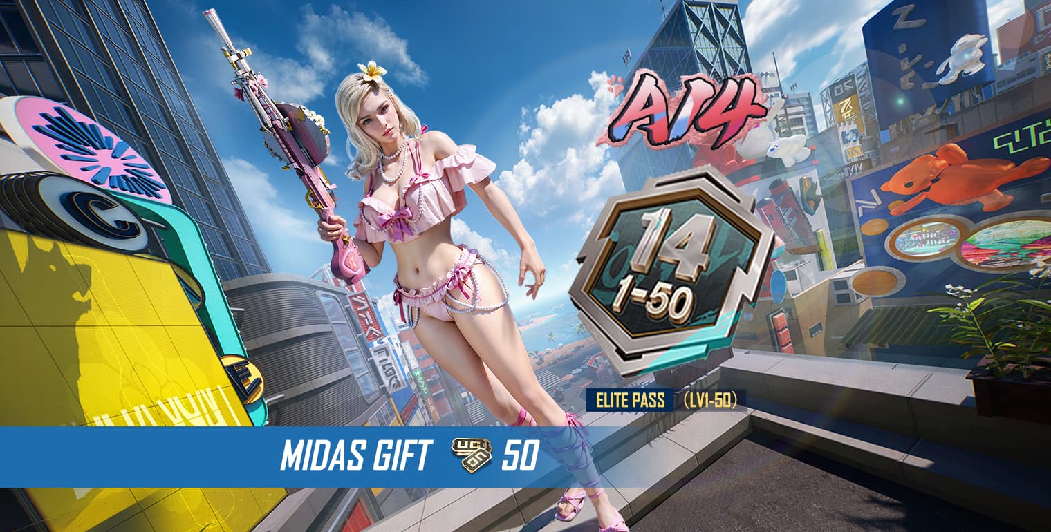 A14 Elite Pass (Lv1 - 50) + Bonus 50 UC