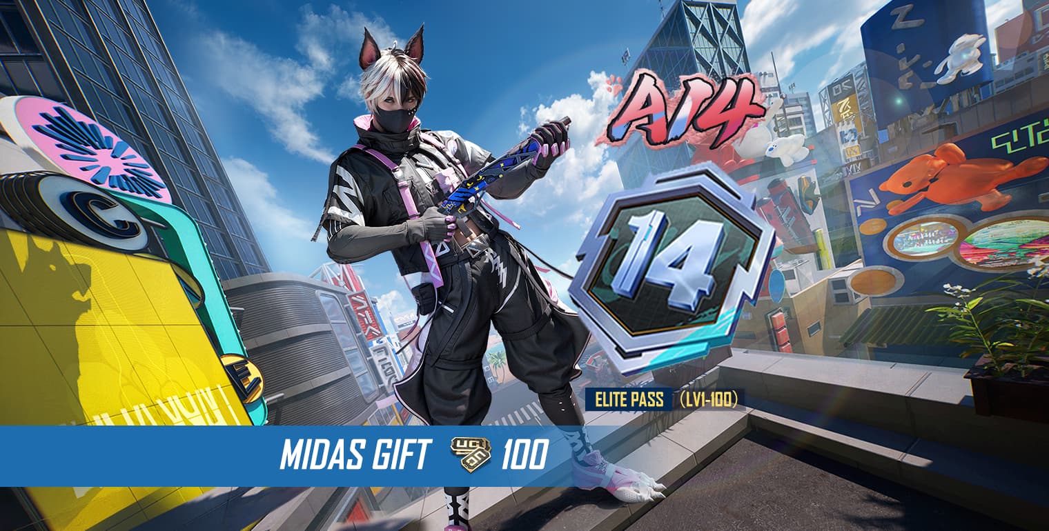 A14 Elite Pass (Lv1 - 100) + Bonus 100 UC