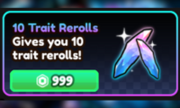 Anime Vanguards 10 Trait Rerolls 999