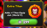 Anime Eternal Extra Titan 299