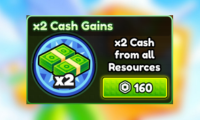 x2 Cash Gains