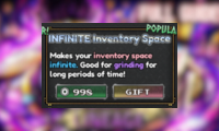 Infinite Inventory Space