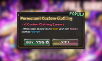 Permanent Custom Clothing
