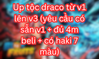 Up tộc draco từ v1 lên v3 (yêu cầu có sẵn v1 + đủ 4m beli + có haki 7 màu)