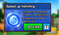 Speed up hatching