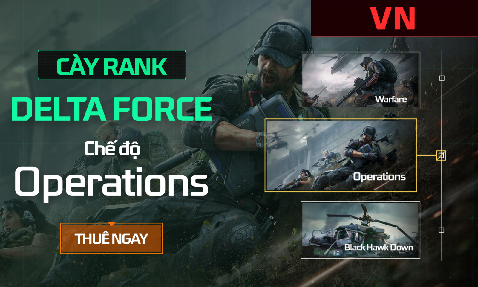 Cày Rank Delta Force Chế Độ Operations