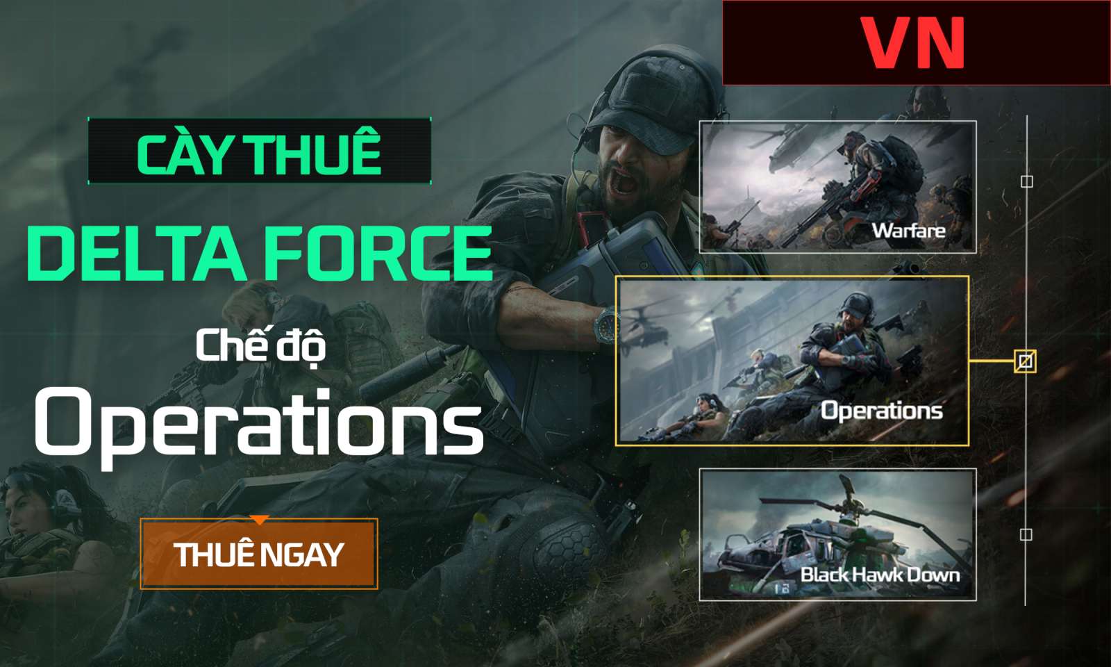 Cày Thuê Delta Force Chế Độ Operations