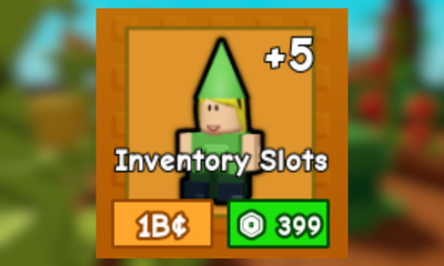 Grow a Garden Inventory Slots 399