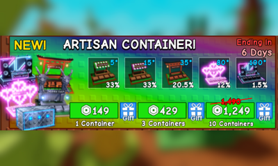 Grow a Garden Artisan Containeri - 3 Container 429