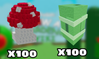 Mushroom Seed x100 + Bamboo Seed x100