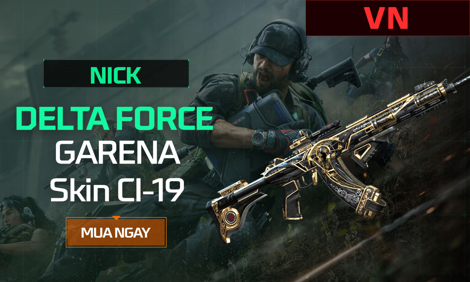 Nick Delta Force Garena Skin Ci-19