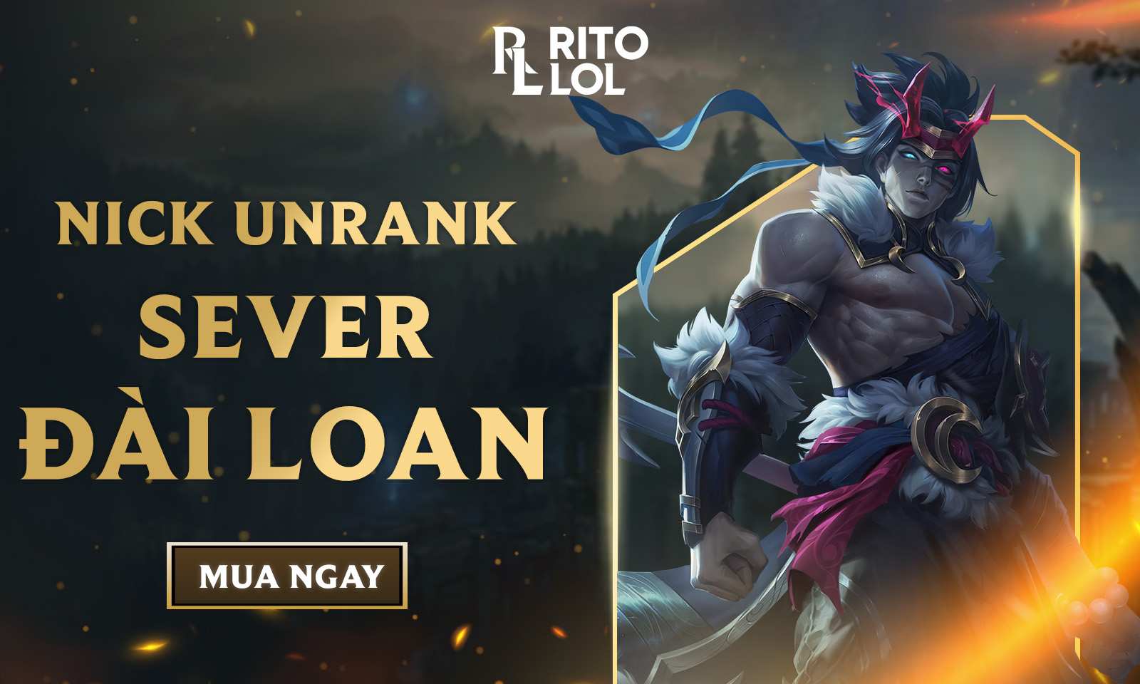 Nick Unrank Sever Đài Loan