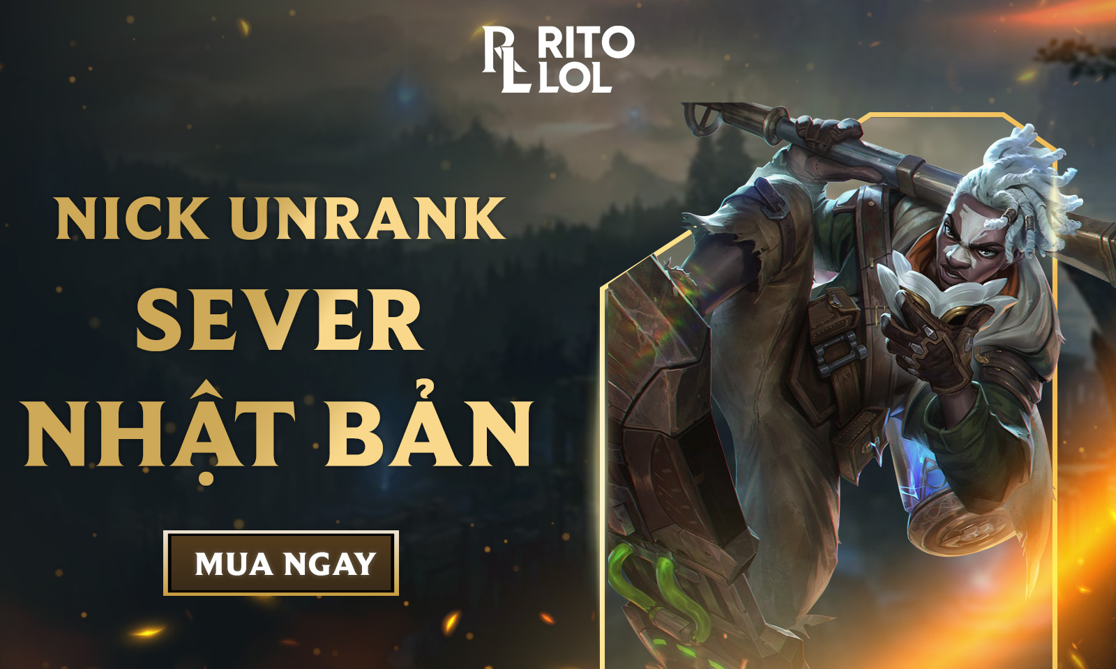 Nick Unrank Sever Nhật Bản