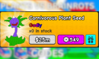 Plants Vs Brainrots Carnivorous Plant Seed 549
