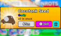 Plants Vs Brainrots Cocotank Seed 349