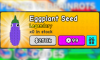Plants Vs Brainrots Eggplant Seed 99