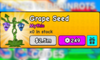 Plants Vs Brainrots Grape Seed 249