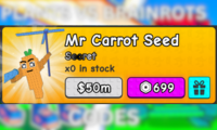Plants Vs Brainrots Mr Carrot Seed 699