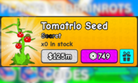 Plants Vs Brainrots Tomatrio Seed 749