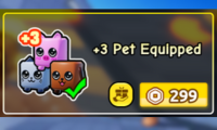 Punch Wall +3 Pet Equipped 299