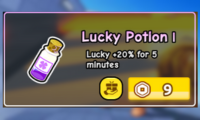 Punch Wall Lucky Potion I 9