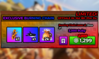 Raise Animal Exclusive Burning Chain 1299
