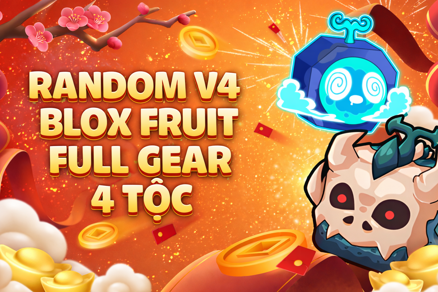 Random V4 Blox Fruit Full Gear 4 Tộc
