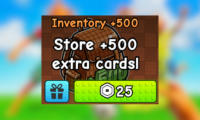 Inventory +500