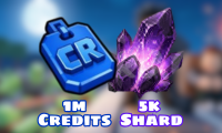 1m Credits + 5k Shard
