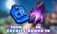 200k Credits + 1k Shard 7k