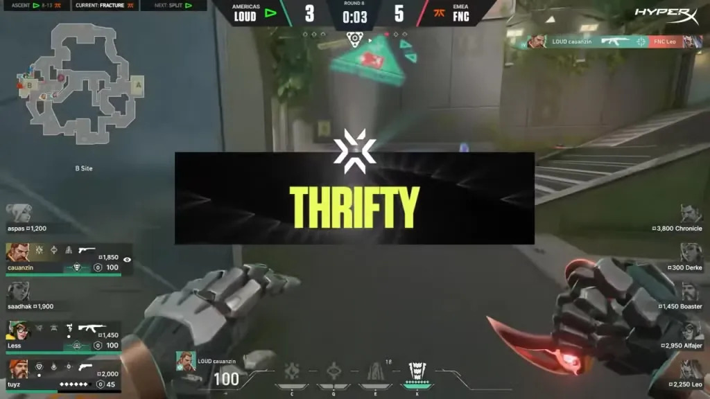 Thrifty là kết quả sau round đấu