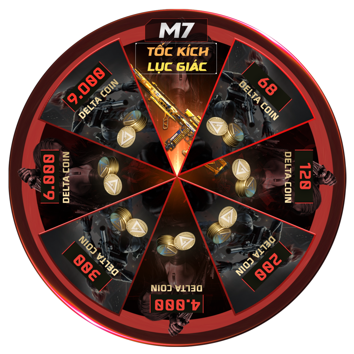 Vòng quay M7 Tốc Kích Lục Giác