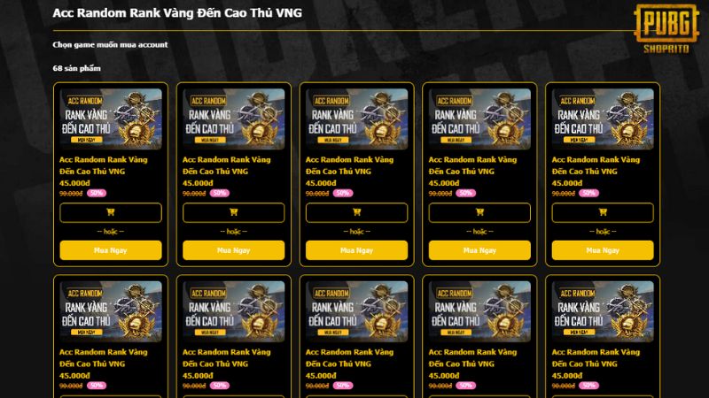 Mua Acc PUBG 50k An Toàn Tuyệt Đối tại Shop acc Pubg Mobile Rito Mua Acc PUBG 50k An Toàn Tuyệt Đối tại Shop acc Pubg Mobile Rito