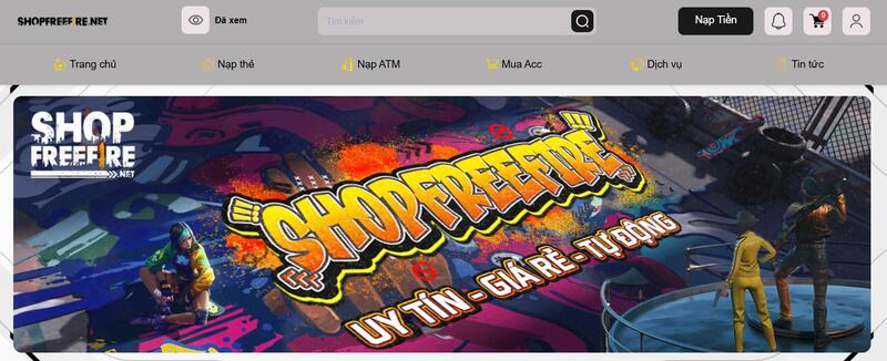 Shop Free Fire uy tín được nhiều game thủ tin chọn