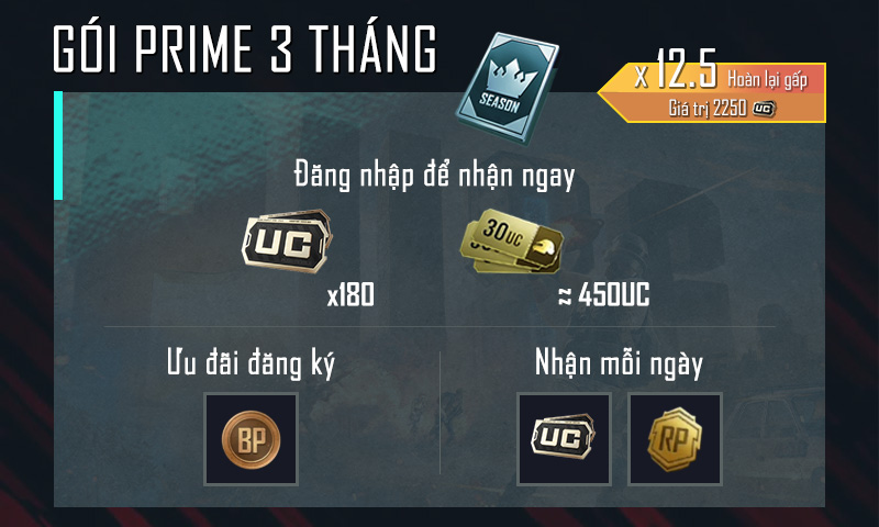Gói Prime 3 Tháng