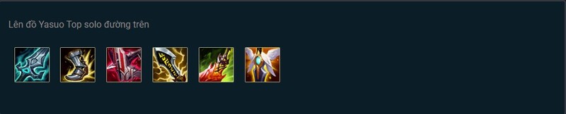 Lên đồ Yasuo Top Lên đồ Yasuo Top