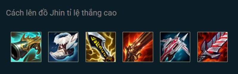 Cách lên đồ Jhin tỉ lệ thắng cao Cách lên đồ Jhin tỉ lệ thắng cao