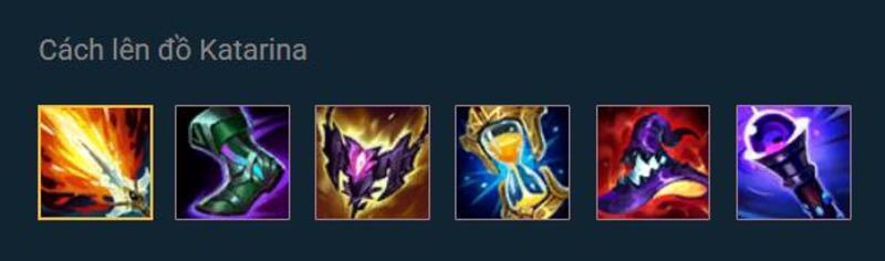 Cách lên đồ Katarina Cách lên đồ Katarina