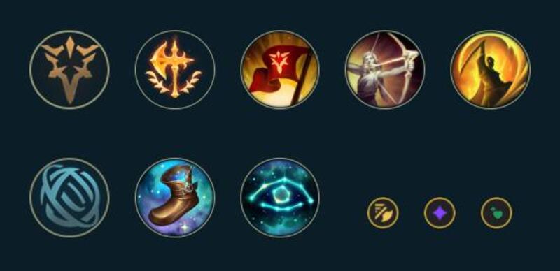 Bảng ngọc Lee Sin đi rừng sử dụng nhiều