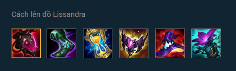 Cách lên đồ Lissandra Cách lên đồ Lissandra