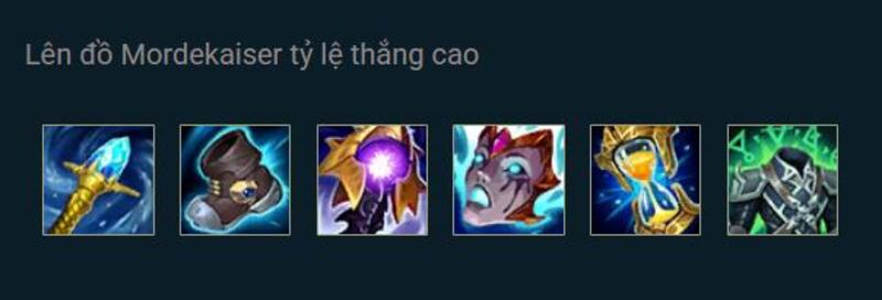 Gợi ý trang bị Mordekaiser tỷ lệ thắng cao