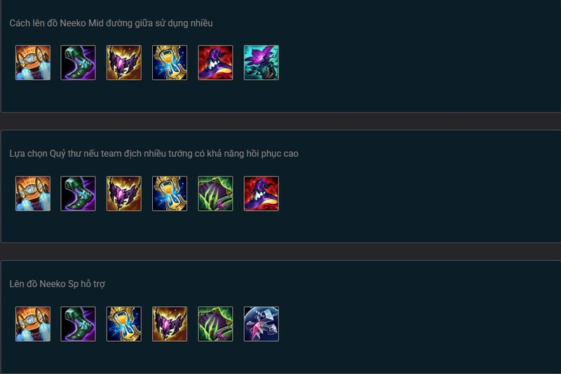 Cách lên đồ Neeko chuẩn meta
