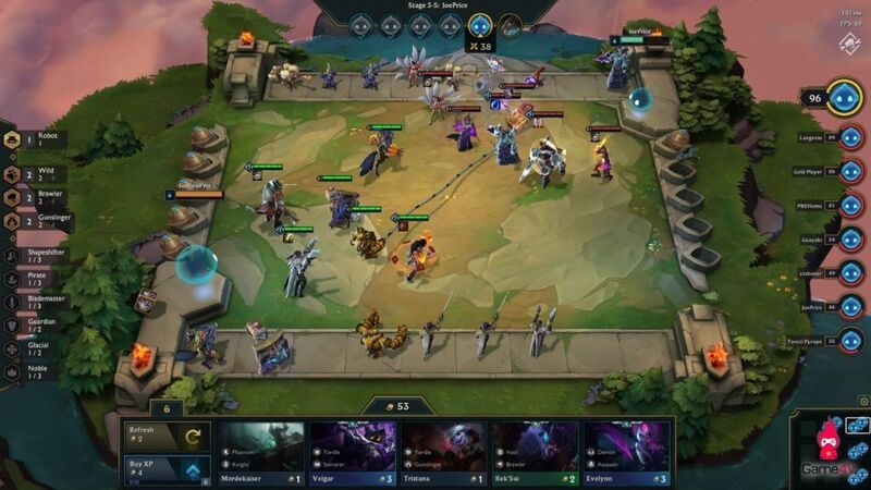 Khám phá giao diện game TFT