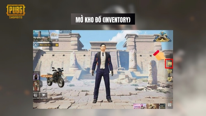 Mở Kho Đồ (Inventory)