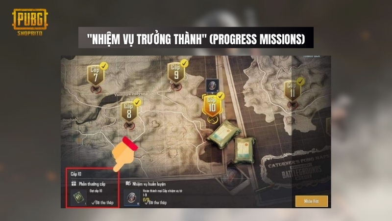Nhiệm vụ Trưởng thành" (Progress Missions)